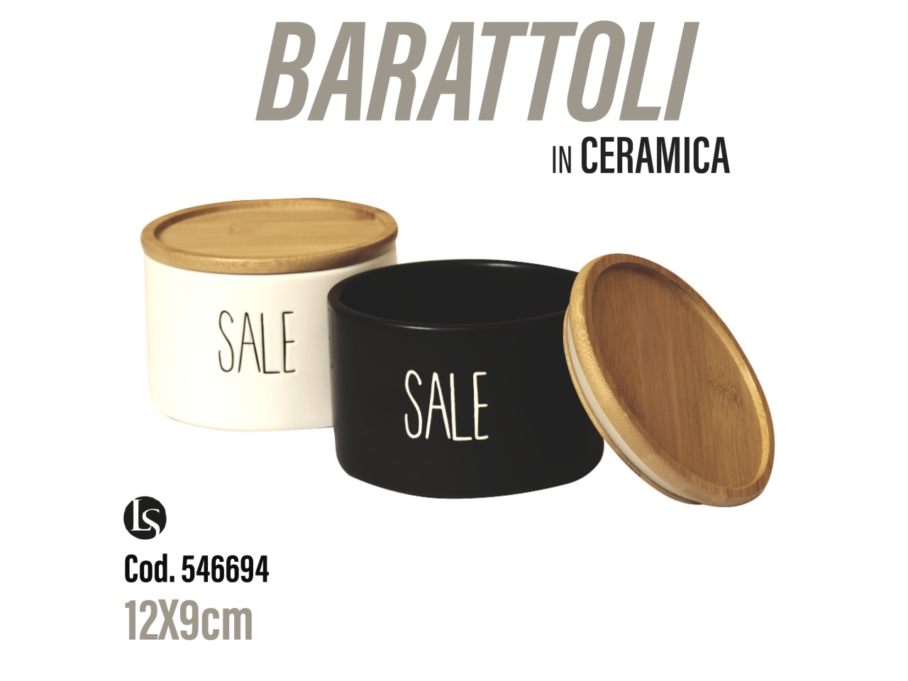 BAR BARATTOLO CERAMICA SALE ASS.12X9CM LS-037