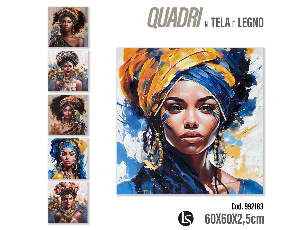 MAT QUADRO ASS. 60X60X2,5CM LS128/69/6/-1