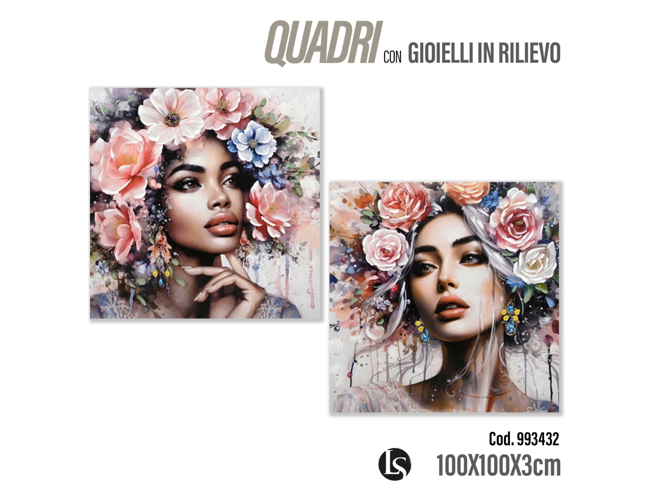 MAT QUADRO TELA+LEG.100X100X3CM LS214BW