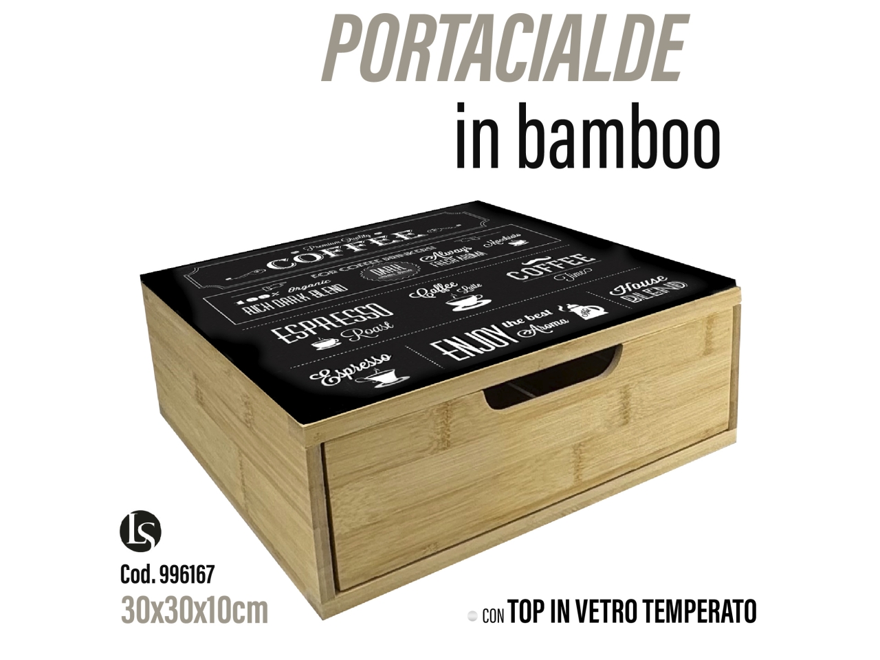 LIG CASS.P.CAPSULE BAMB+VET.30X30X10CM LS-B6978G-C LIG CASS.P.CAPSULE BAMB+VET.30X30X10CM LS-B6978G-C