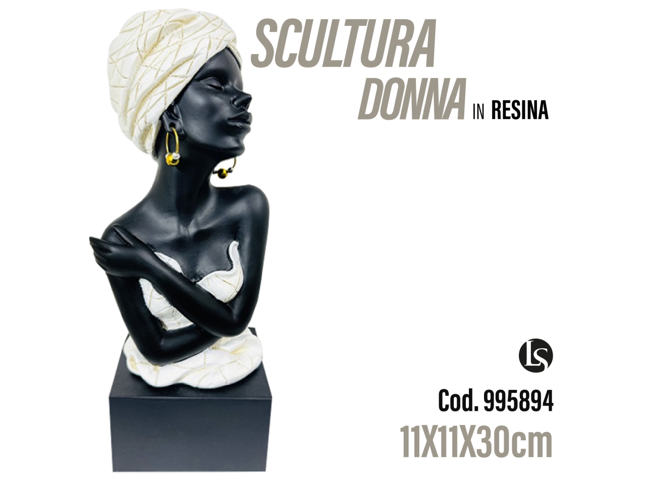 LAN STATUA 11X11X30CM LS25935B