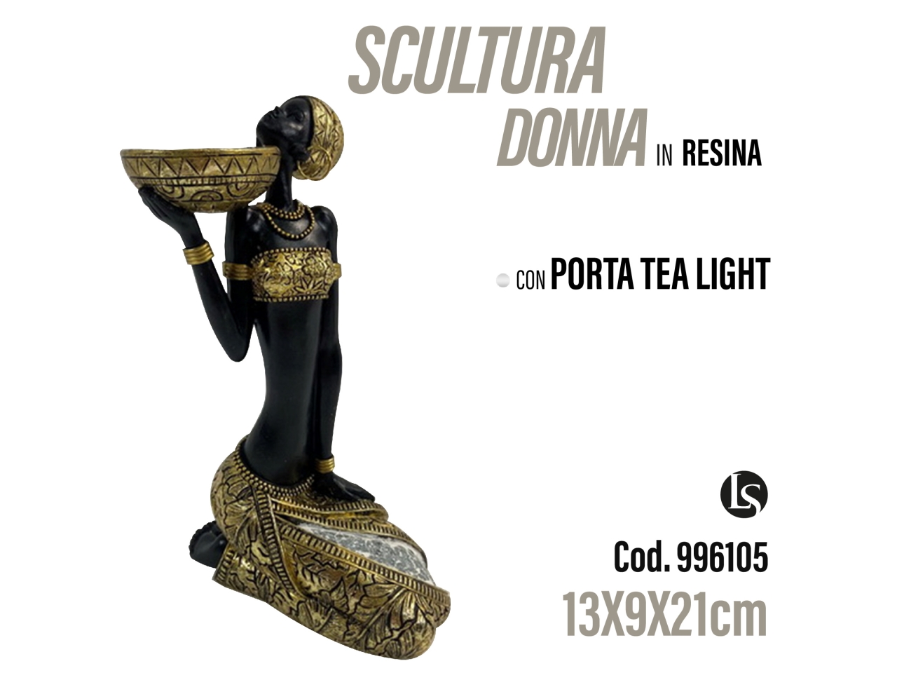 STA STATUA P.CANDELA 13X9X21CM LS81230 STA STATUA P.CANDELA 13X9X21CM LS81230