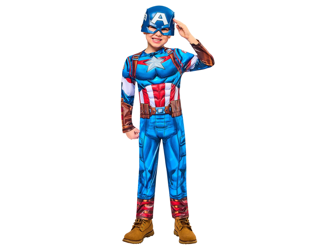 COSTUME CAPTAIN AMERICA BLACK LINE 7-8ANN.1002513-