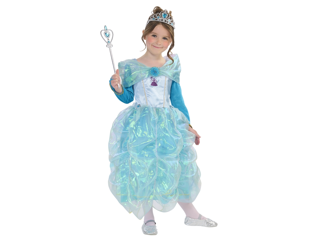 COSTUME PRINCIPESSA PARADISO BLU TG.3-4A.S9188-XXS