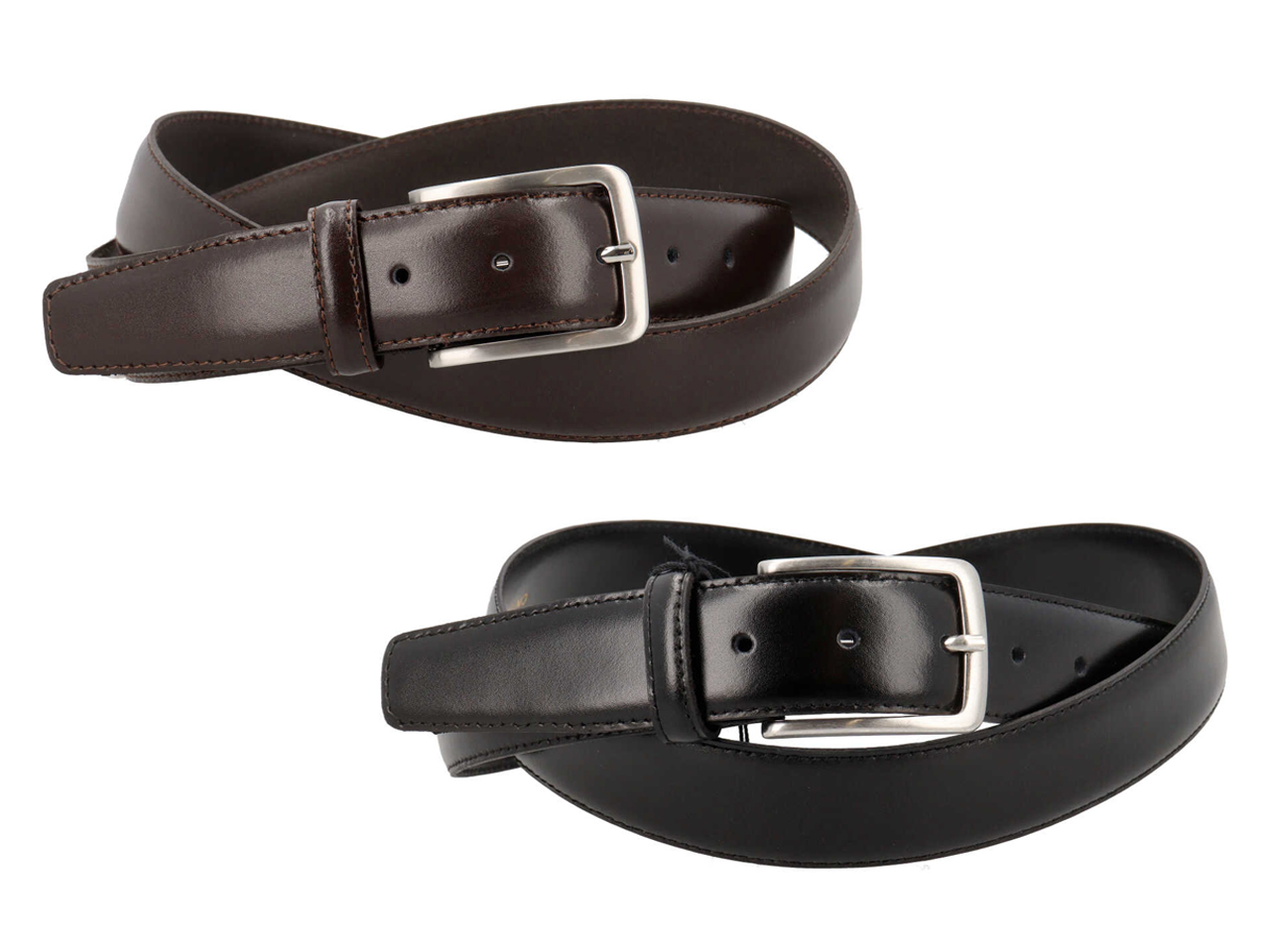 CINTURA UOMO PELLE SOAVE NERO O MARRONE K01/35 CINTURA UOMO PELLE SOAVE NERO O MARRONE K01/35