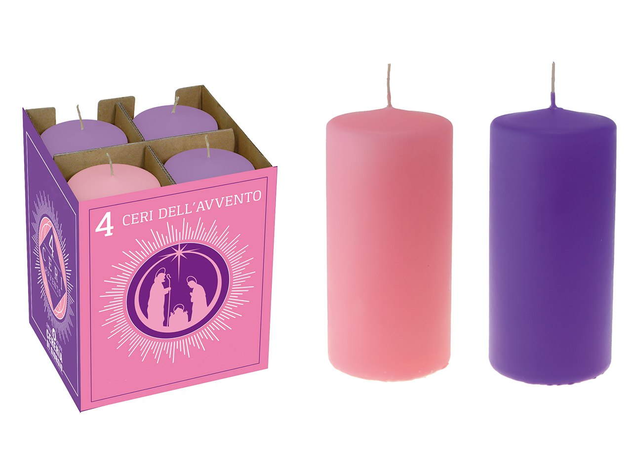 CANDELA CERO AVVENTO 70X15CM 4PZ 5848 CANDELA CERO AVVENTO 70X15CM 4PZ 5848