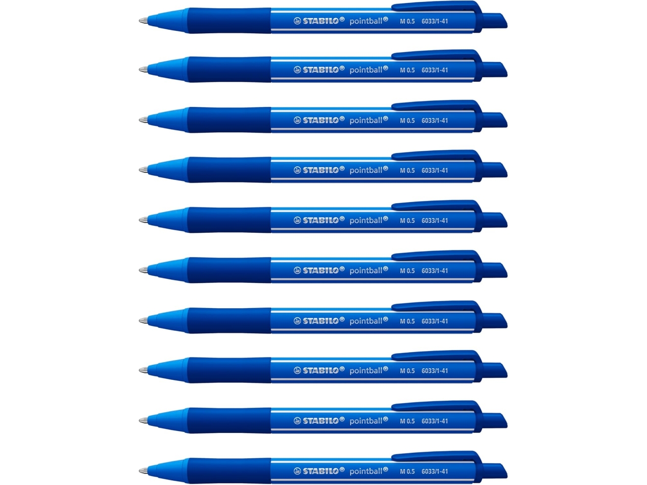 STABILO POINTBALL COLORFUL ULTRA BLU 10PZ 6033/1-4