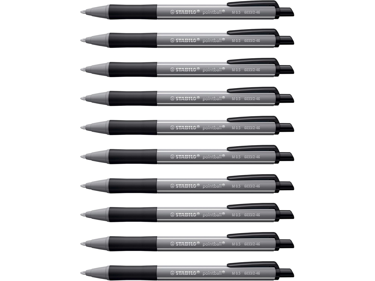 STABILO POINTBALL COLORFUL ULTRANERO 10PZ  6033/2-