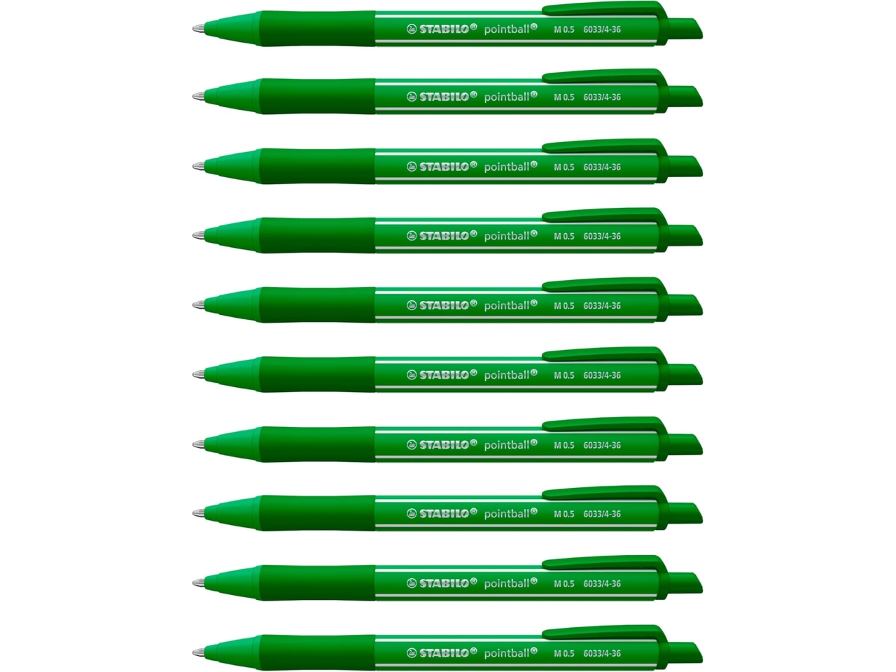 STABILO POINTBALL COLORFUL ULTRAVERDE 10PZ 6033/4-