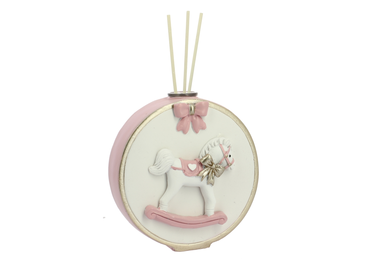 DIFFUSORE TONDO C/BACCH.E CAVALLO ROSA 26VS9507
