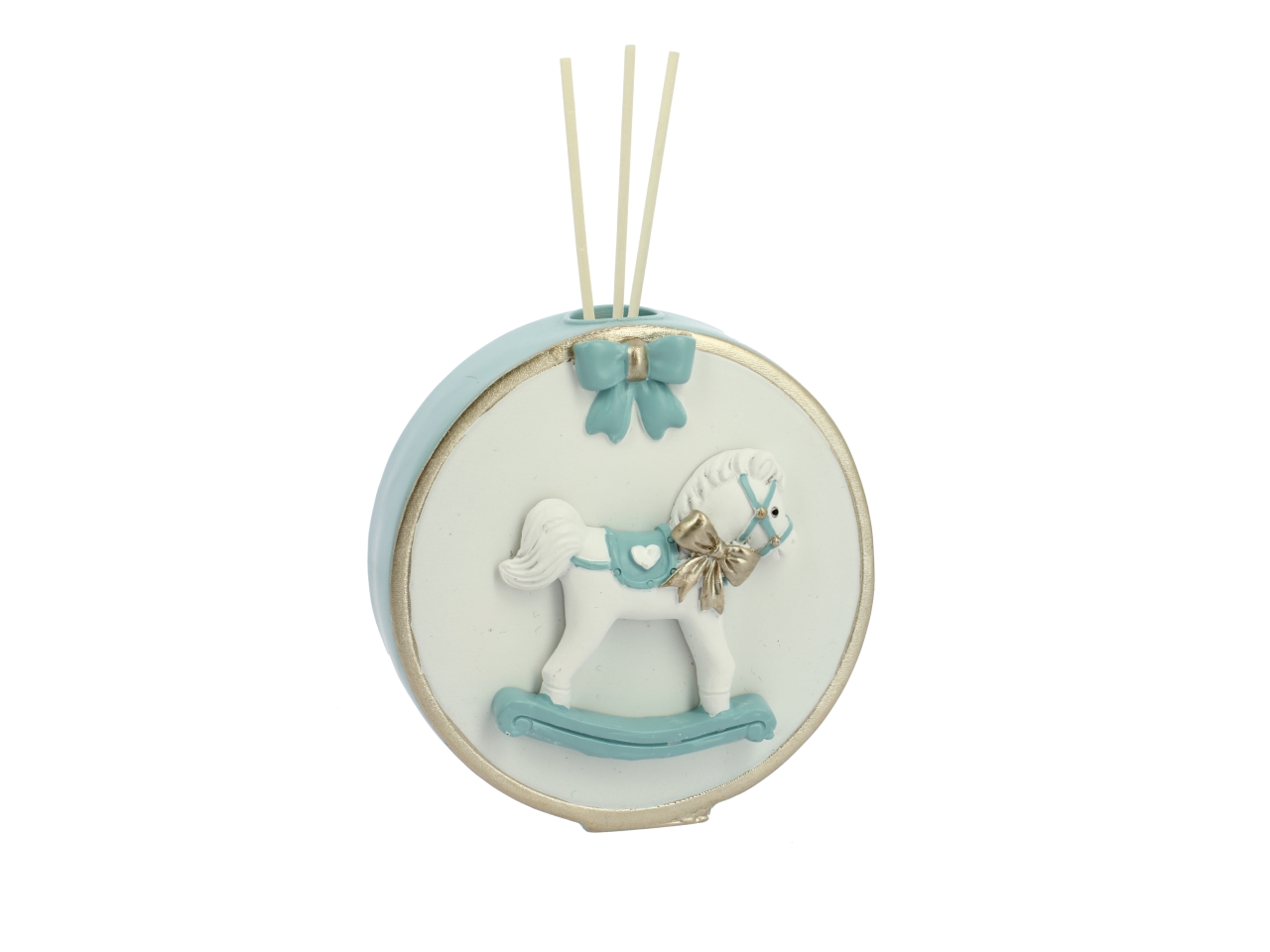 DIFFUSORE TONDO C/BACCH.E CAVALLO AZZURRO 26VS9508