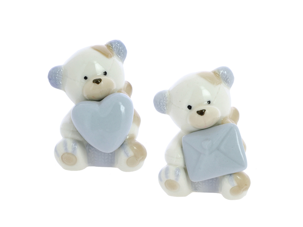 DOLCE ORSO PORCELLANA 4X5CM 2ASS.AZZURRO 20VA2126