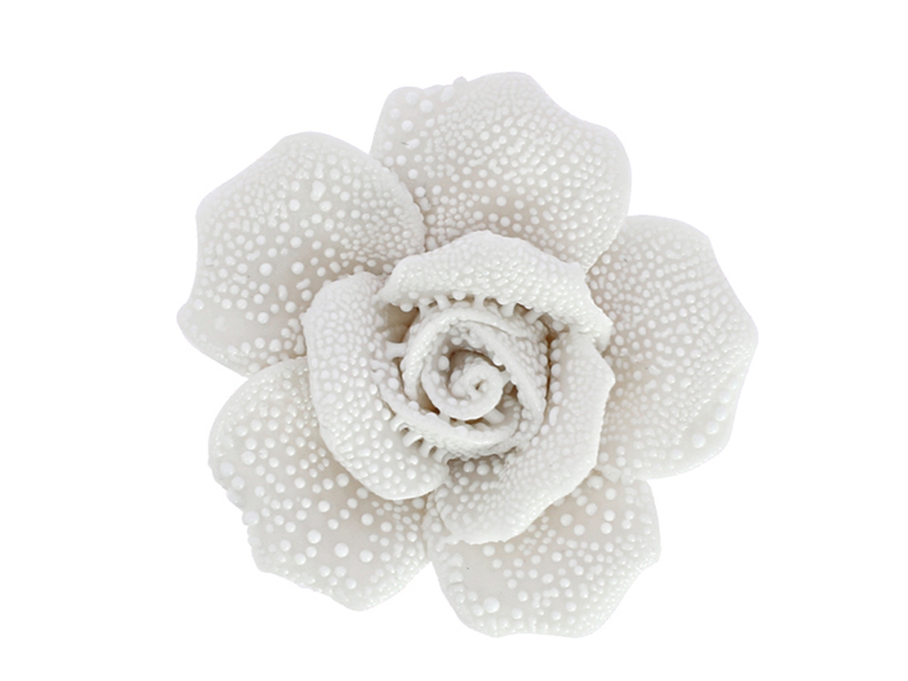 ROSA PORCELL.C/RUGIADA 4CM AVORIO 24PG6610