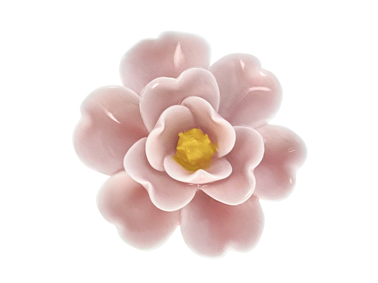CAMELIA IN PORCELLANA D.4,5CM ROSA 24VA6323