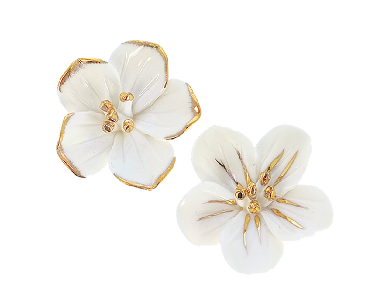 FRESIA 4CM BIANCA C/DETTAGLI ORO 2ASS. 24VA6331