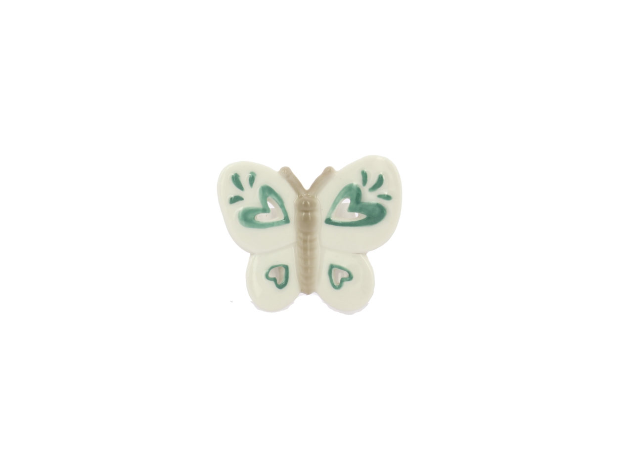 MAGNETE FARFALLA TRAFORATA 6X6,5CM VERDE 26VA9486
