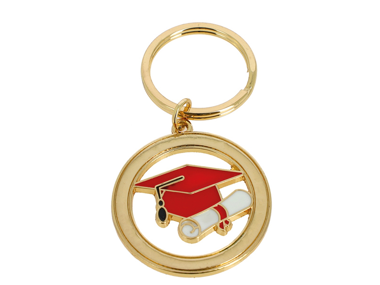 PORTACHIAVE ORO C/TOCCO LAUREA ROSSO 24VZ6237