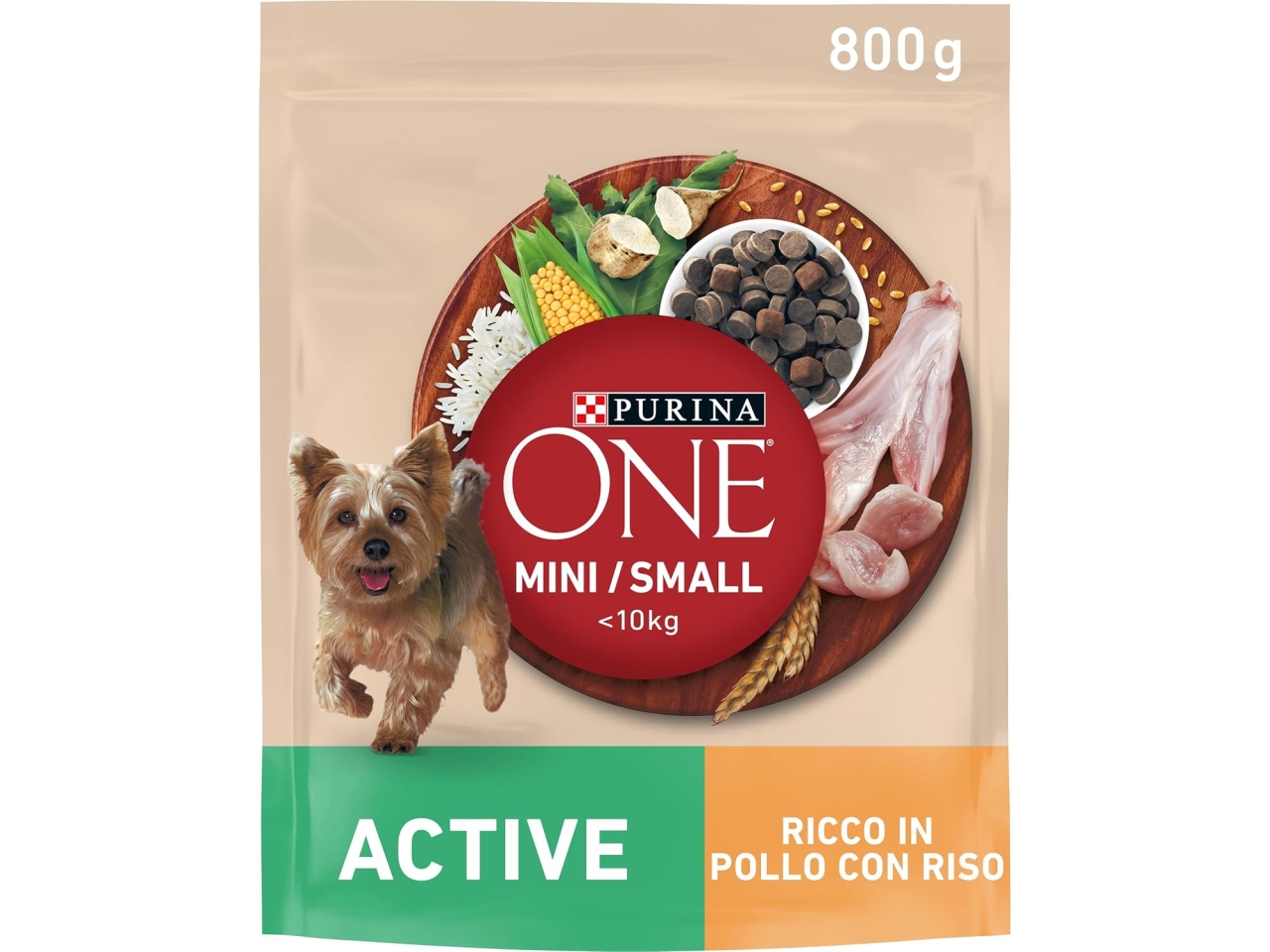 PURINA ONE MINI DOG ACT.POLLO/RISO 800GR 12510691