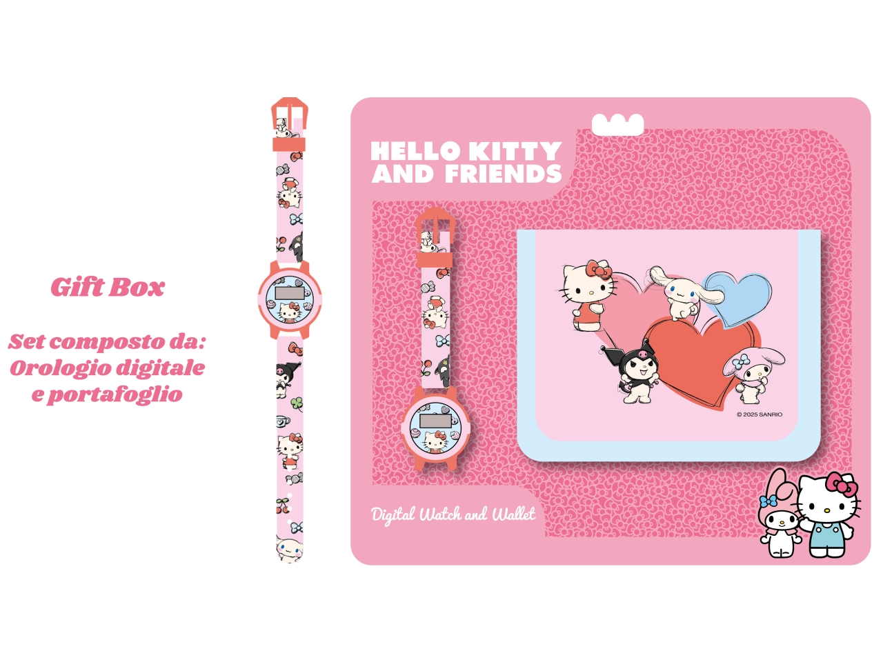 HELLO KITTY OROLOGIO DIGITALE+PORTAFOGLIO GNT01HK HELLO KITTY OROLOGIO DIGITALE+PORTAFOGLIO GNT01HK