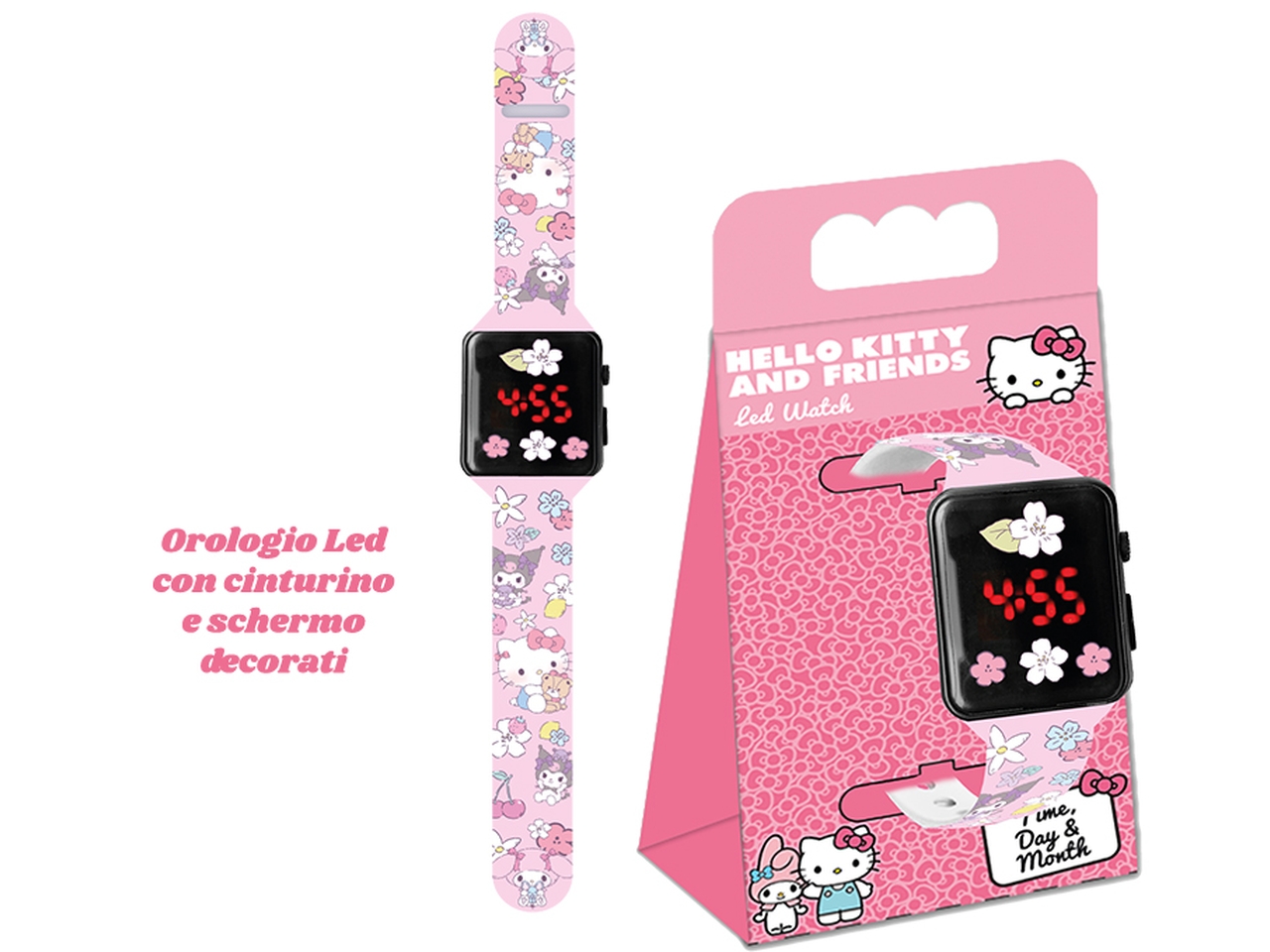 HELLO KITTY OROLOGIO LED SCHERMO DECORATO GNT36HK