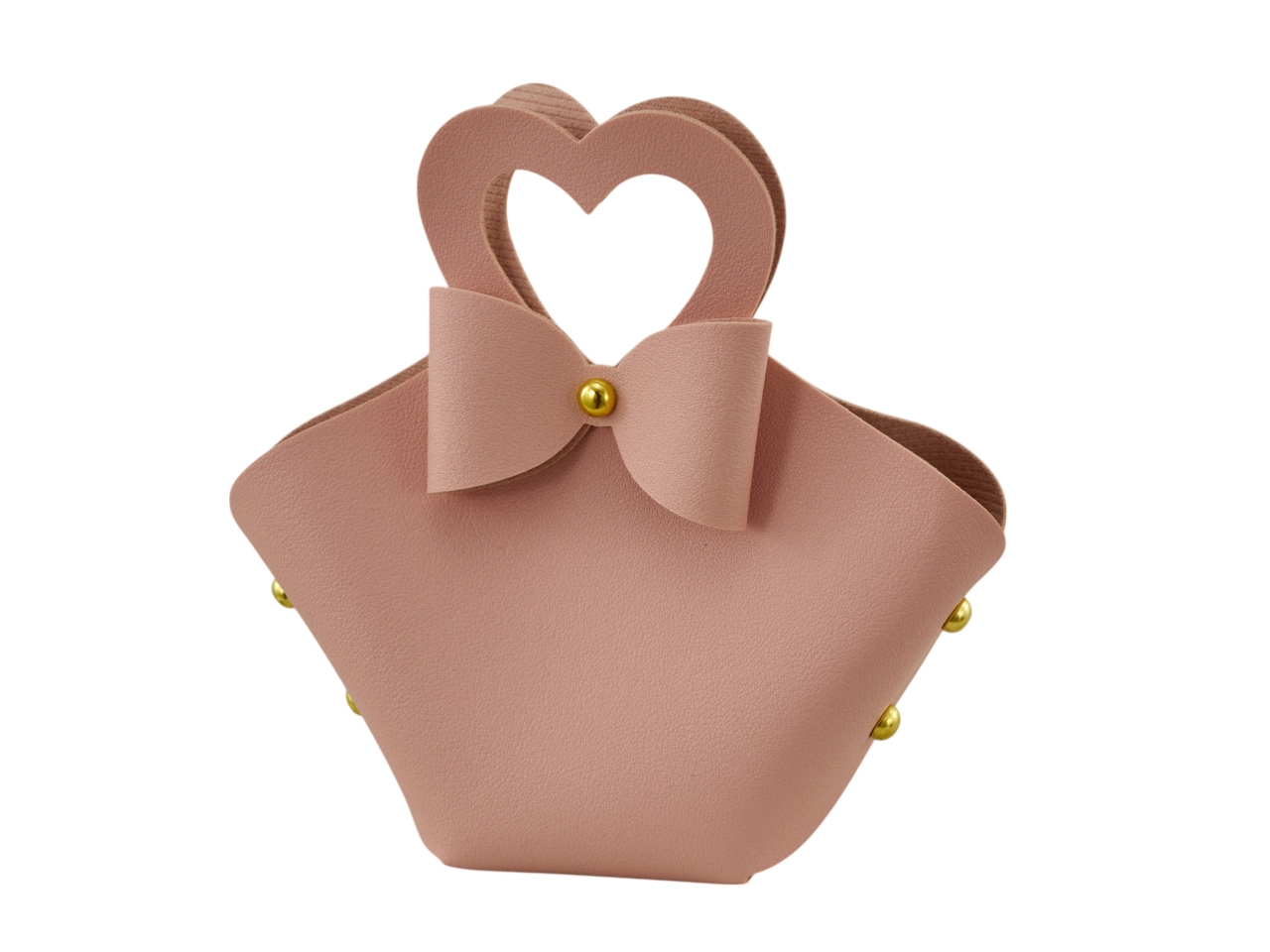 BORSETTA CUORE GRANDE 12X13CM ROSA ANTICO 872X062 BORSETTA CUORE GRANDE 12X13CM ROSA ANTICO 872X062