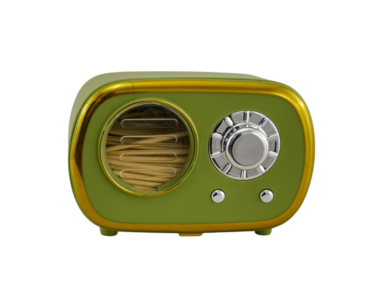 PORTA STUZZICADENTI RADIO VERDE 7.5X4.5X4CM1470005 PORTA STUZZICADENTI RADIO VERDE 7.5X4.5X4CM1470005