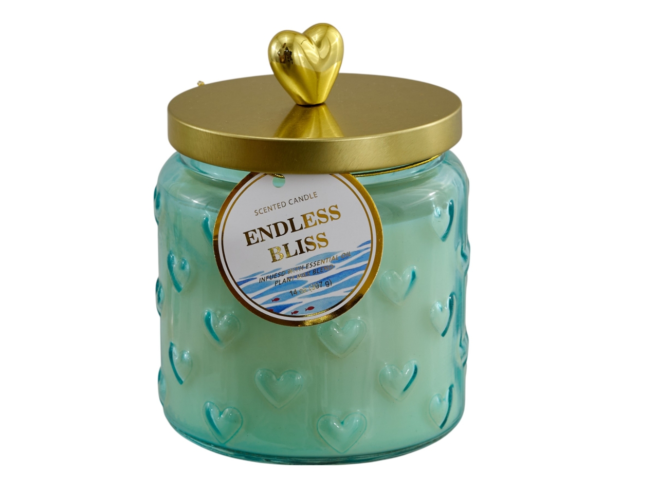 CANDELA ALTA C/COPERCHIO CUORE CELESTE 1466014