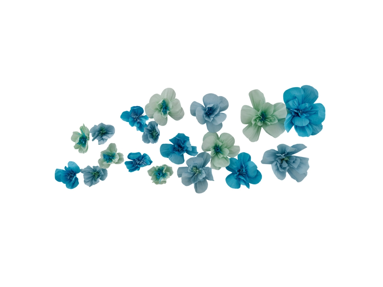 FIORI DECORATIVI D.30-25-20 18PZ CELESTE 1460021 FIORI DECORATIVI D.30-25-20 18PZ CELESTE 1460021