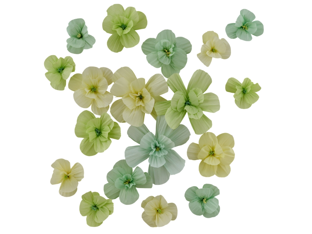 FIORI DECORATIVI D.30-25-20 18PZ VERDE 1460020 FIORI DECORATIVI D.30-25-20 18PZ VERDE 1460020