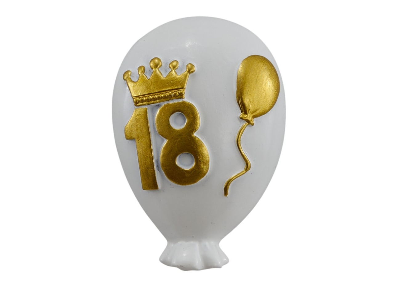 MAGNETE PALLONCINO 18ANNI BIANCO/ORO 1240473