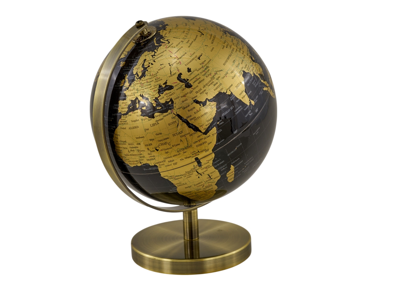 MAPPAMONDO C/BASE 8,5CM BLUE/GOLD 1215011