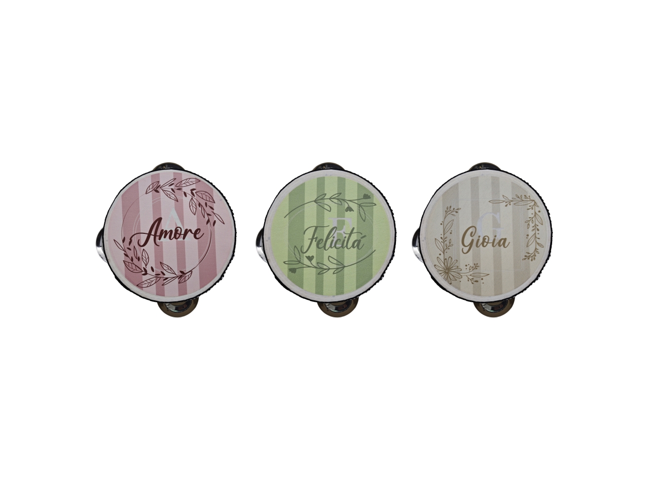 TAMBURELLO AMORE GIOIA E FELICITA’ D.10CM 626067 TAMBURELLO AMORE GIOIA E FELICITA’ D.10CM 626067