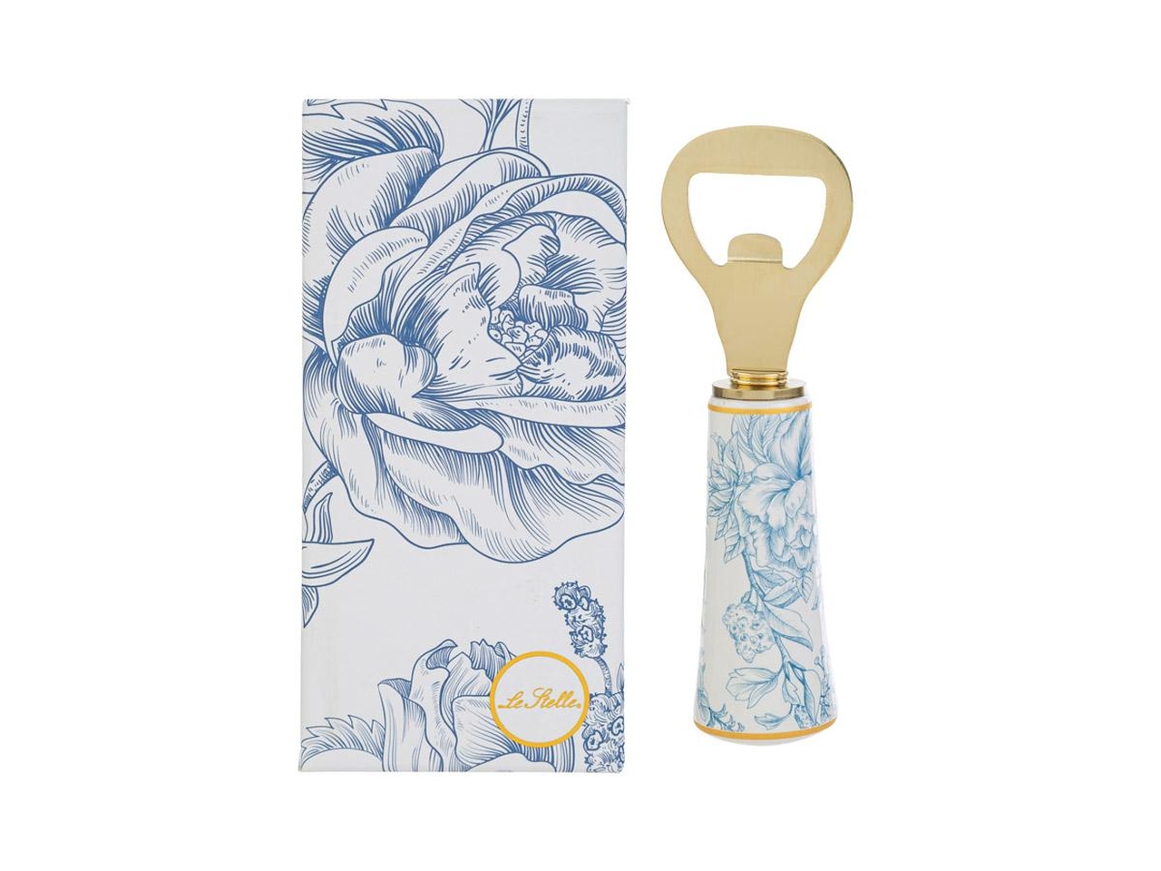 APRIBOTTIGLIE 12CM C/MANICO DECORATO CELESTE 58253 APRIBOTTIGLIE 12CM C/MANICO DECORATO CELESTE 58253