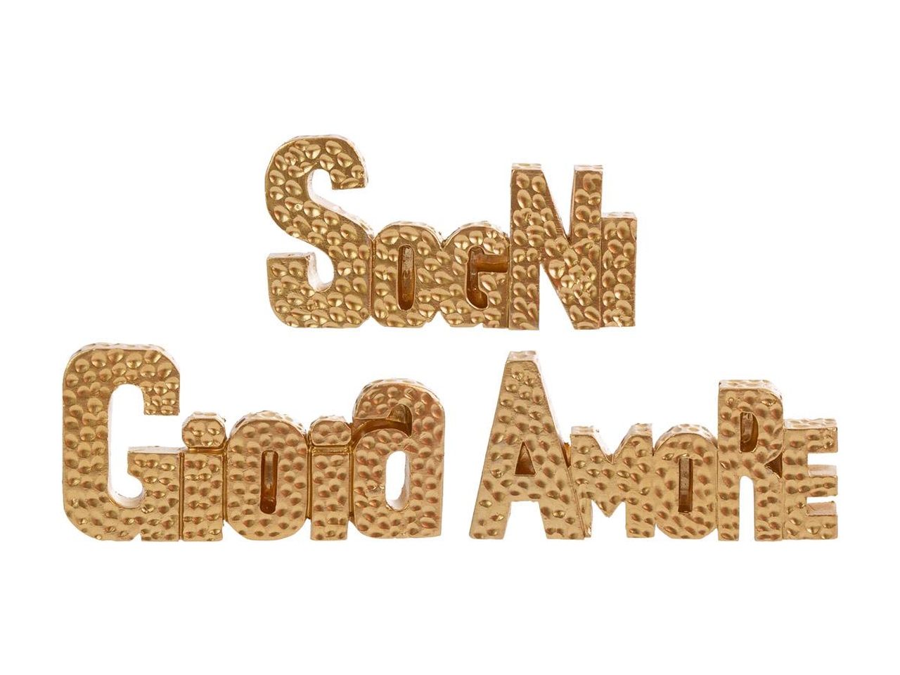 CALAMITA SCRITTE RESINA 8X4CM ORO 3ASS. 58129