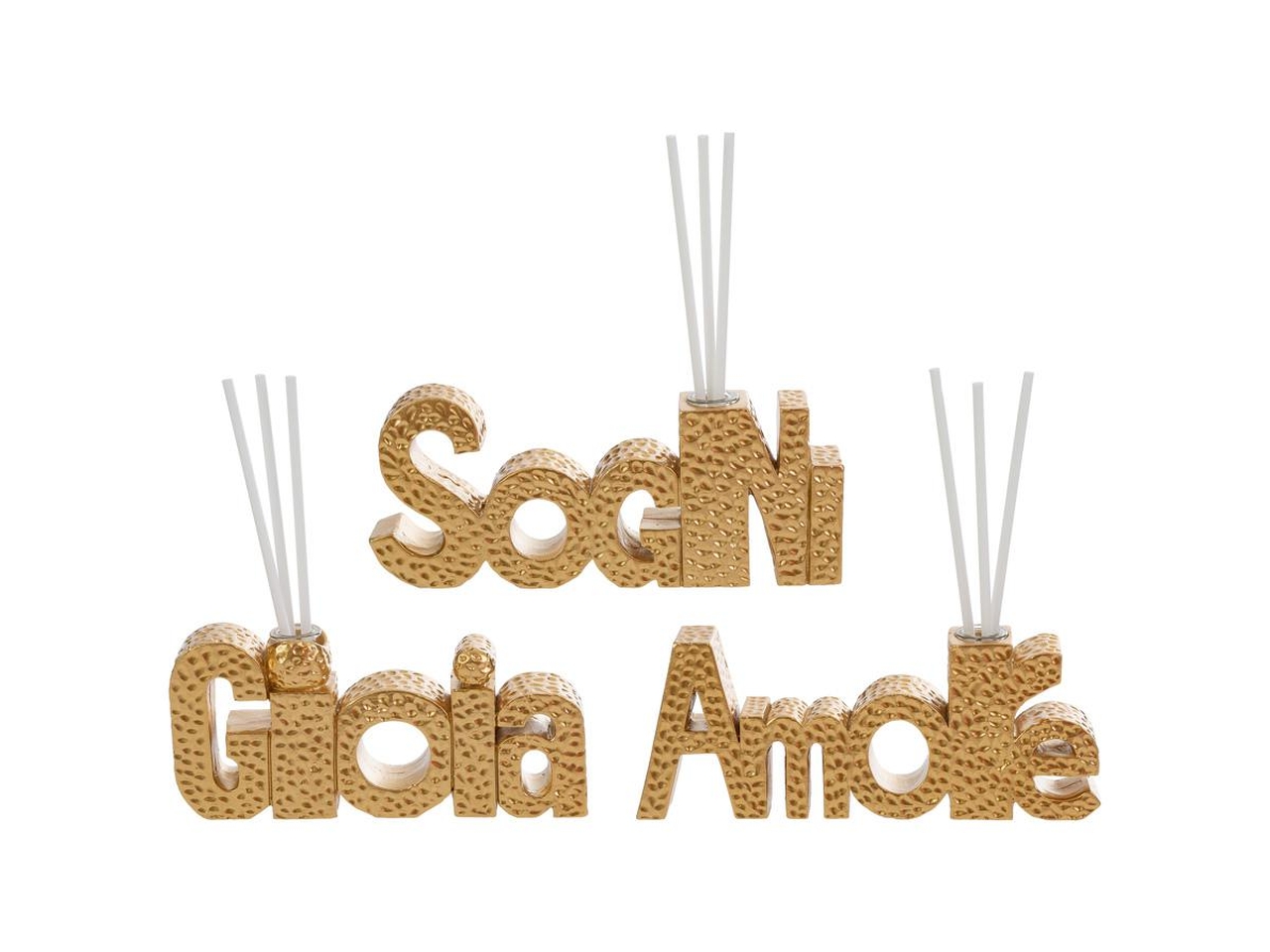 DIFFUSORE C/BACCH. SCRITTE ORO 3ASS. 58130 DIFFUSORE C/BACCH. SCRITTE ORO 3ASS. 58130