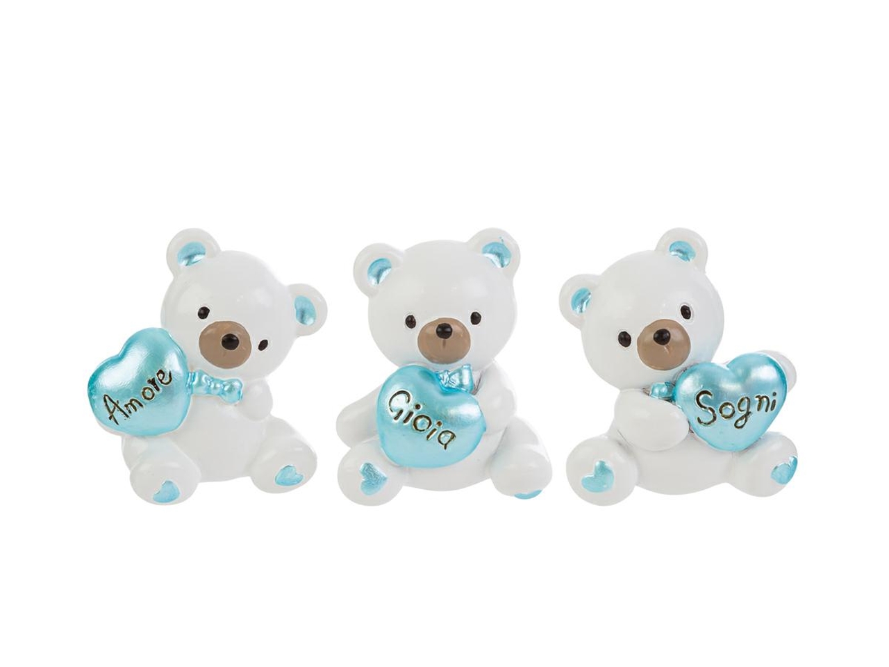 CALAMITA ORSETTO RESINA 4X5CM CELESTE 3ASS. 58120 CALAMITA ORSETTO RESINA 4X5CM CELESTE 3ASS. 58120