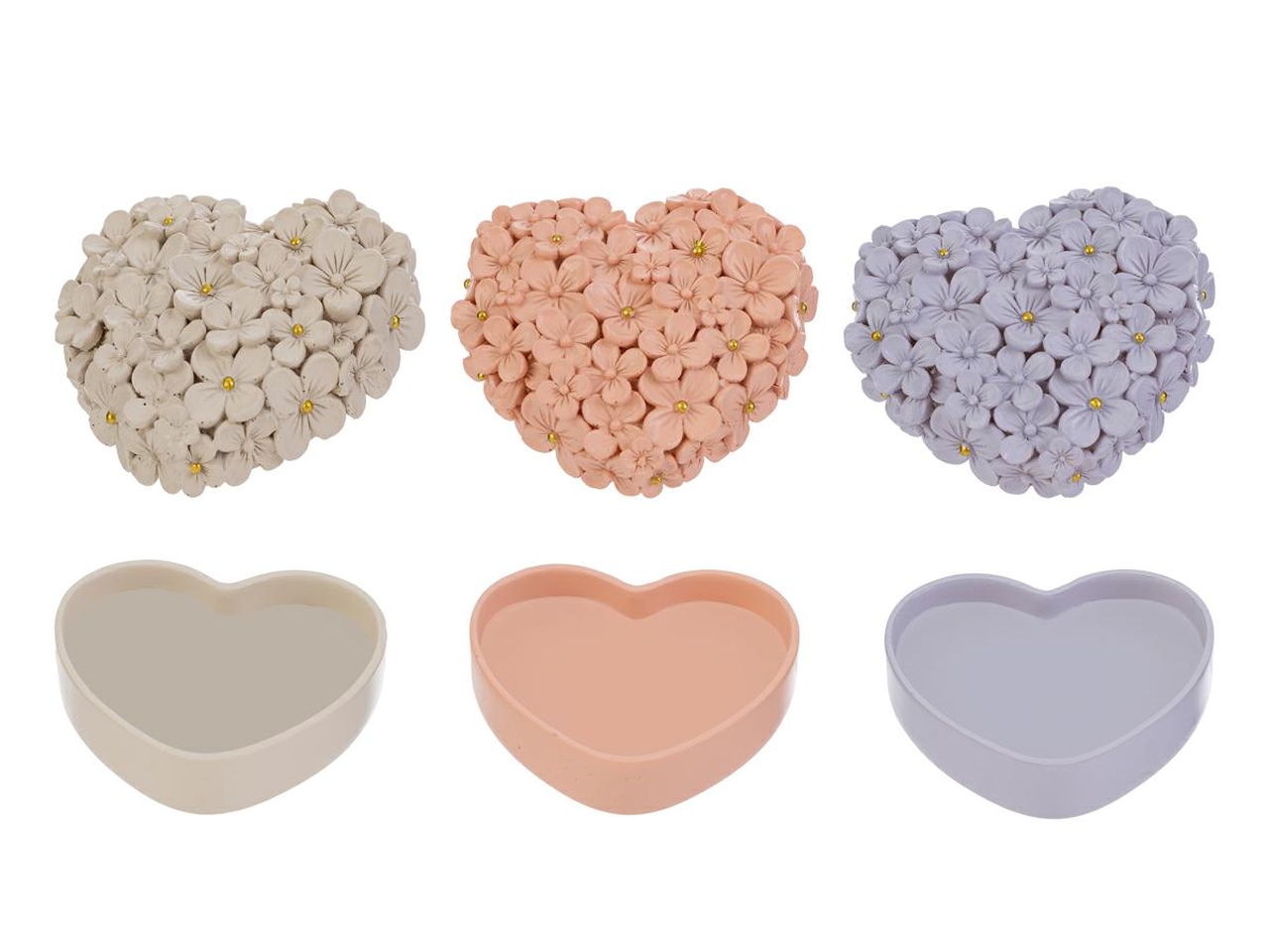 COFANETTO CUORE RESINA 9X8X4,5CM 3ASS. 58318 COFANETTO CUORE RESINA 9X8X4,5CM 3ASS. 58318