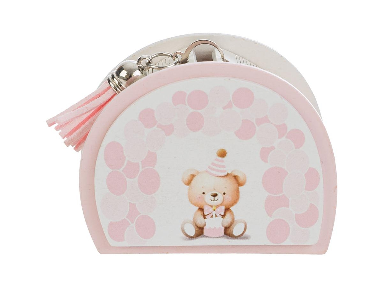 SCATOLINA LEGNO ORSETTO 8×4,5×6,5CM ROSA 58555