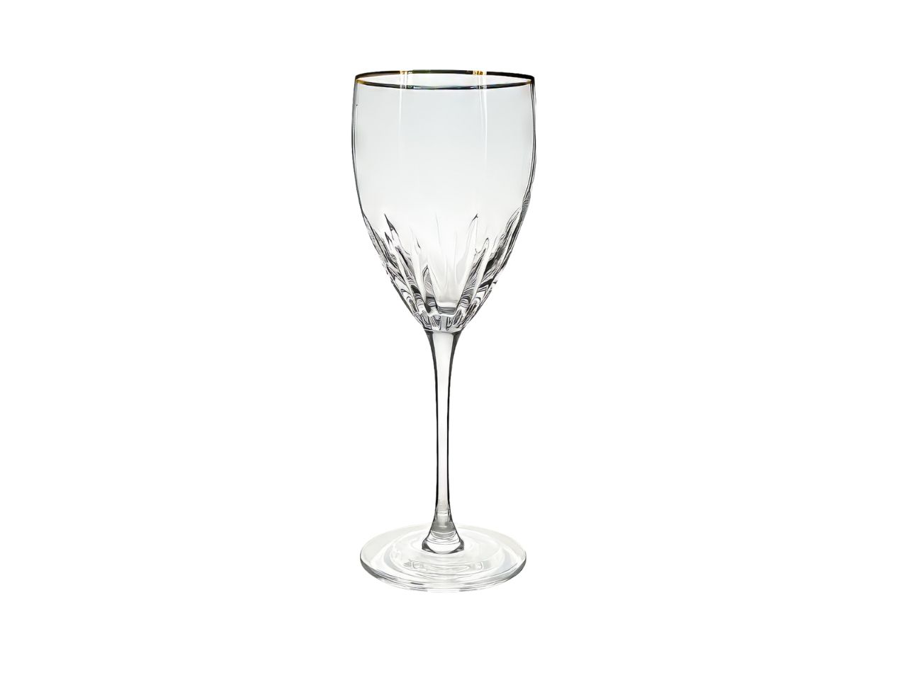 BICCHIERE CALICE GOLD RIM 8.5H26CM 340Ml 6PZ 80151