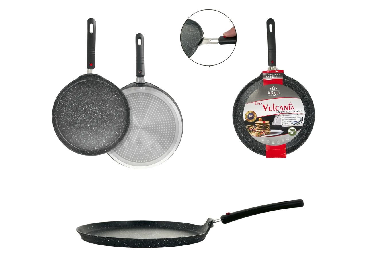 VULCANIA CREPIERA 32 CM 1218