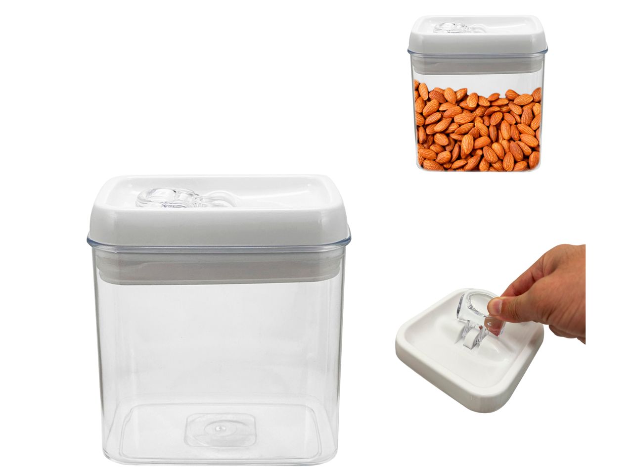 CONTENITORE ERMETIC 10,5X10,5 H15,5CM 1203