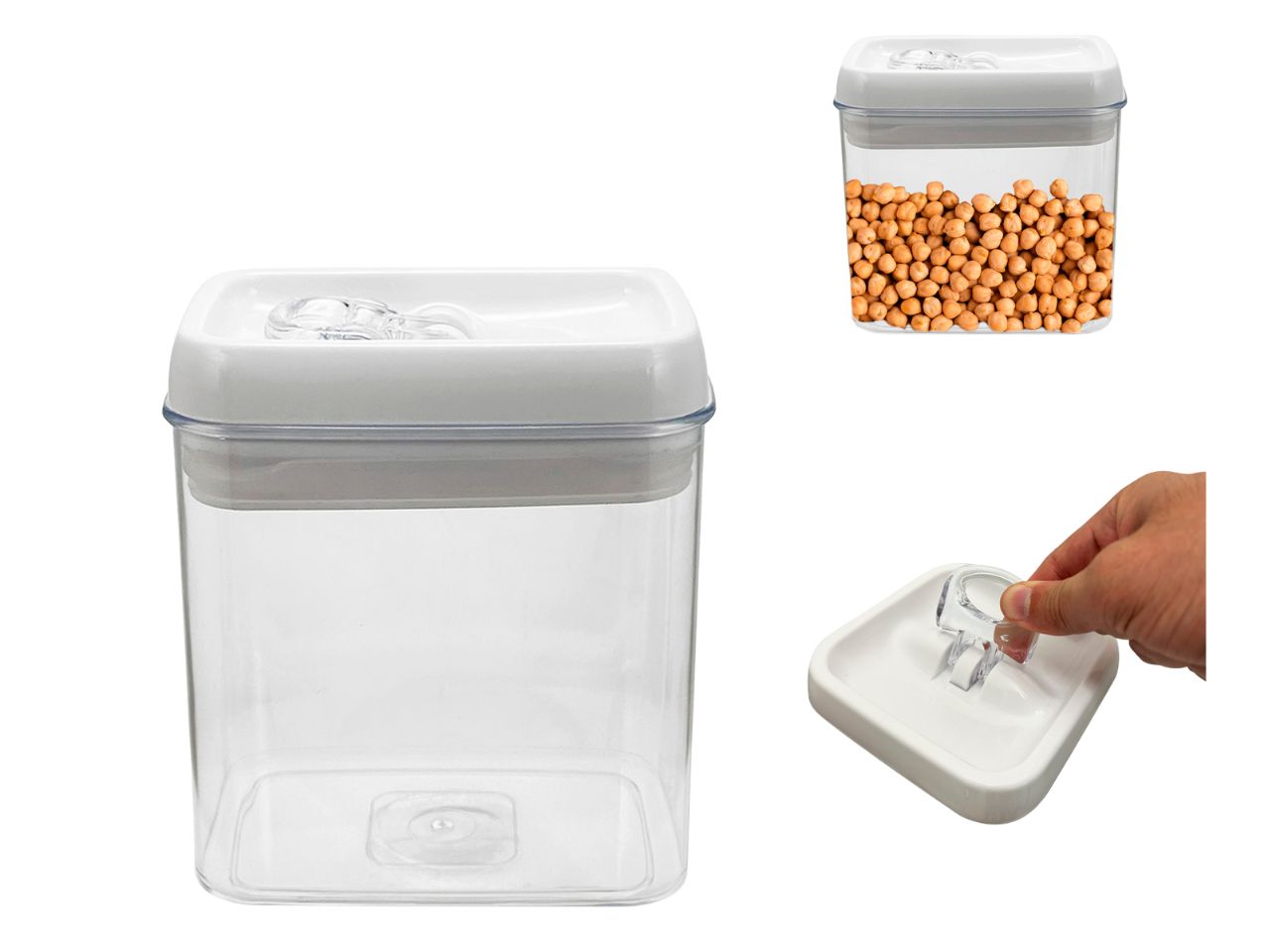 CONTENITORE ERMETIC 12,5X12,5 H13CM 1205