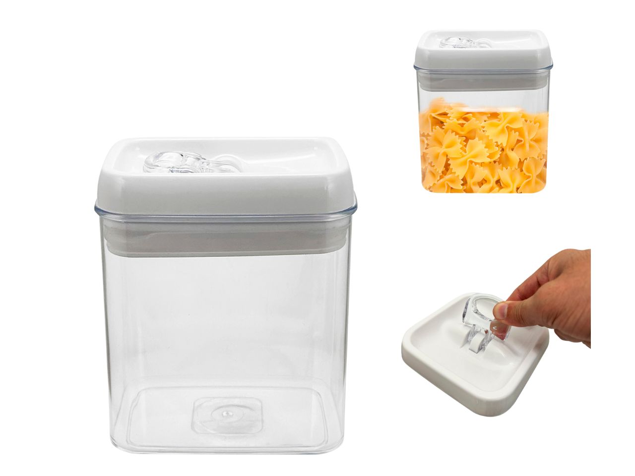 CONTENITORE ERMETIC 12,5X12,5 H17,7CM 1206