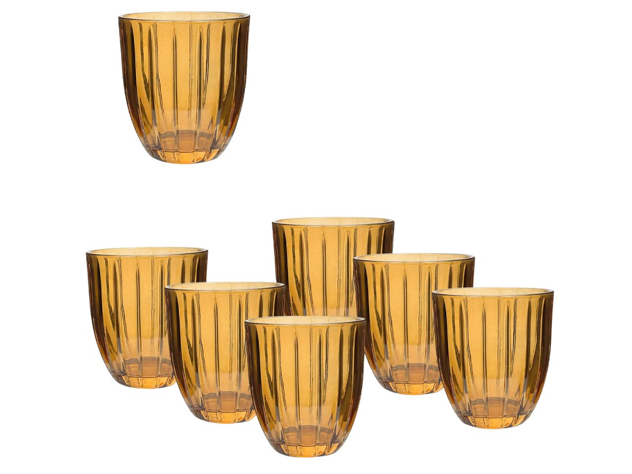 SILIS BICCHIERI 310ML AMBRA 6PZ 1275