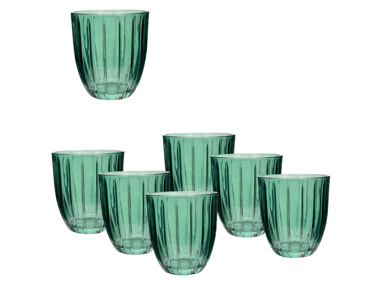 SILIS BICCHIERI 310ML VERDE 6PZ 1276