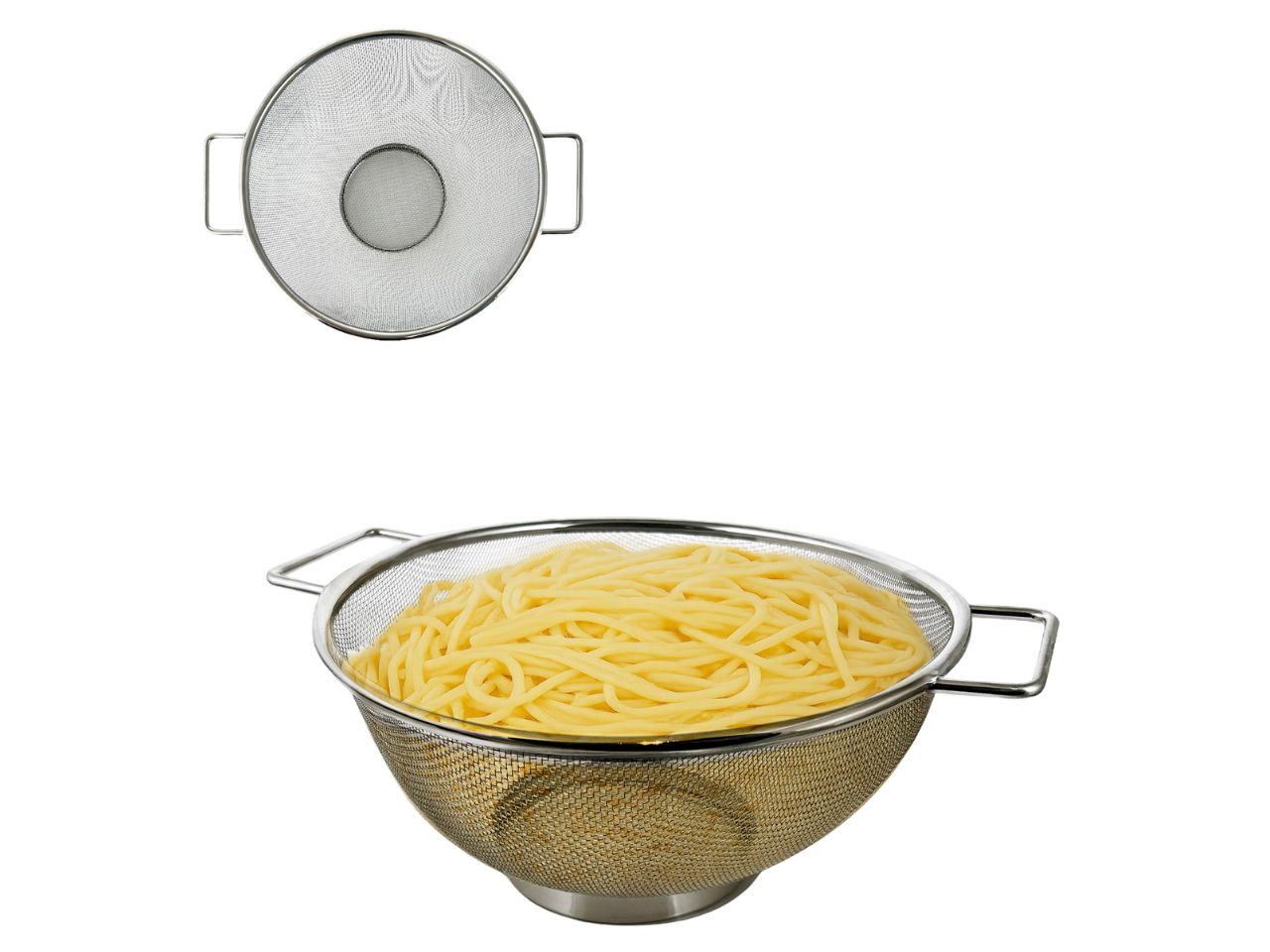 SCOLAPASTA ACCIAIO 26X30 H 12CM 1264 SCOLAPASTA ACCIAIO 26X30 H 12CM 1264