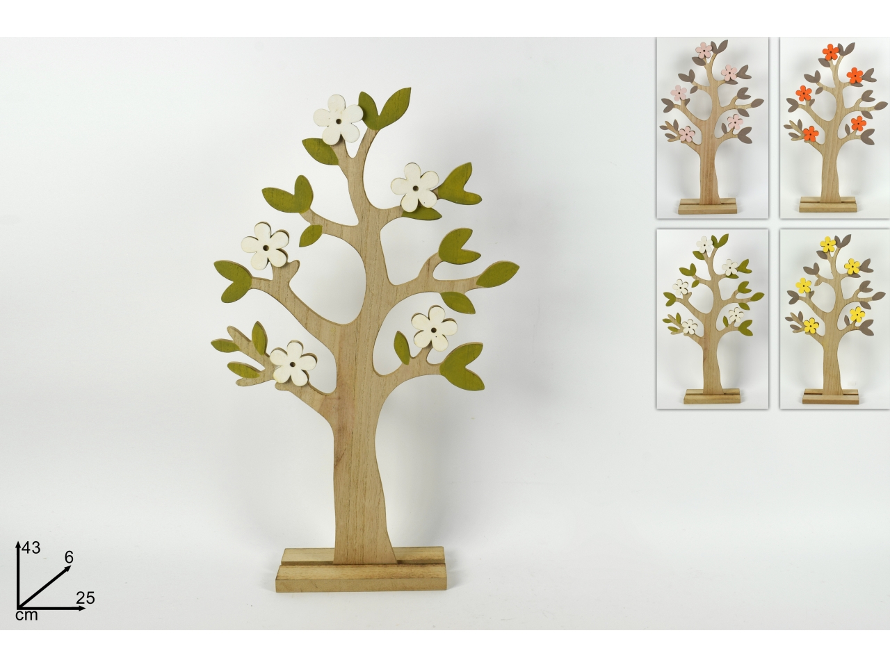 ALBERO LEGNO CON FIORI COLORI ASS. XPA18000431 ALBERO LEGNO CON FIORI COLORI ASS. XPA18000431