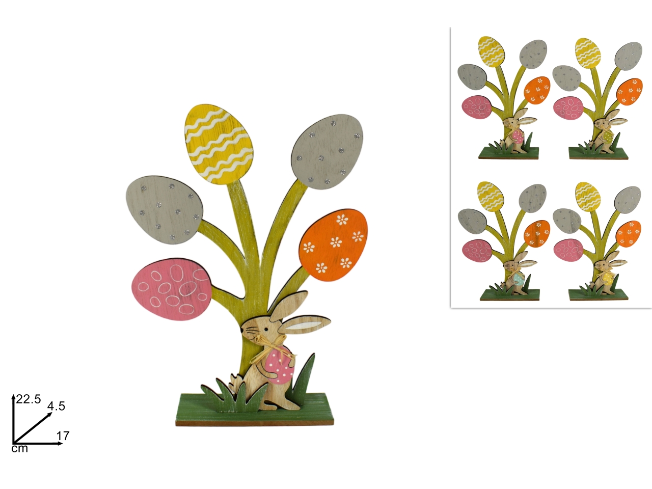 ALBERO C/UOVA CONIGLIO 22,5CM ASS. XPA19001171 ALBERO C/UOVA CONIGLIO 22,5CM ASS. XPA19001171