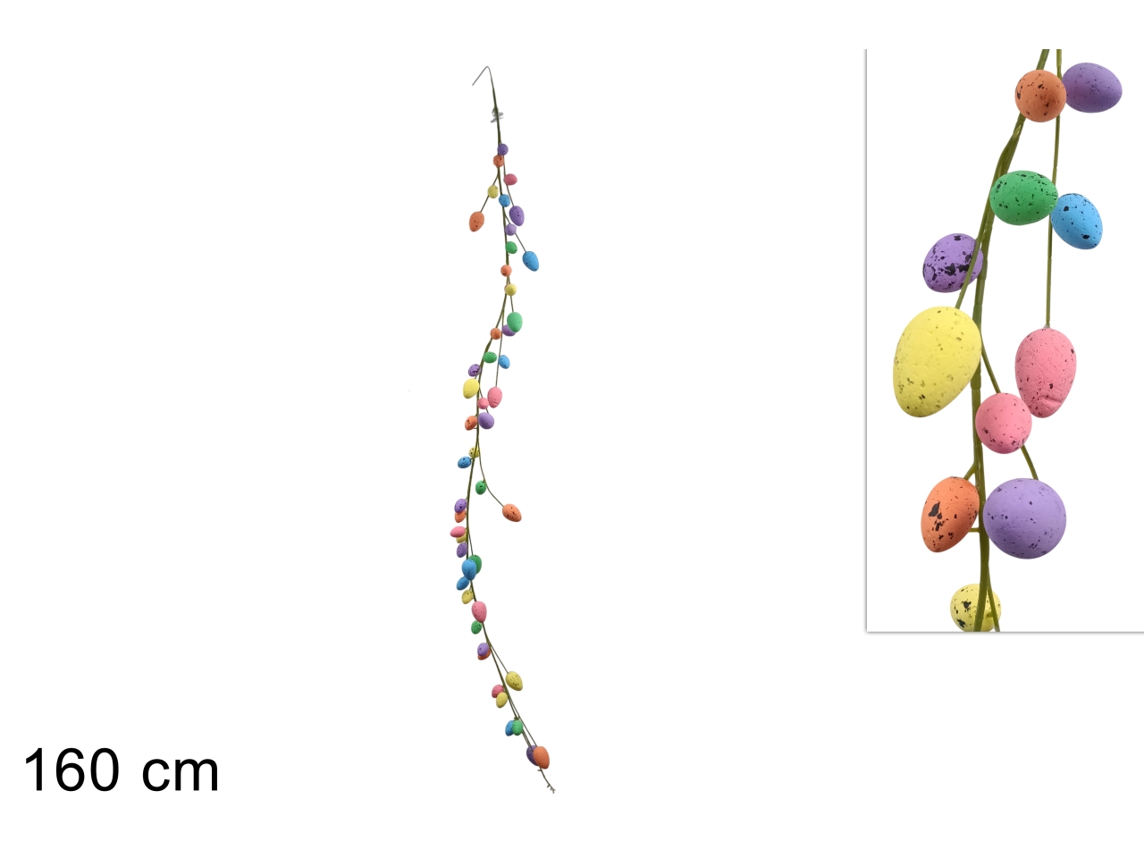 GHIRLANDA 160CM UOVA COLORATE XPA25011681