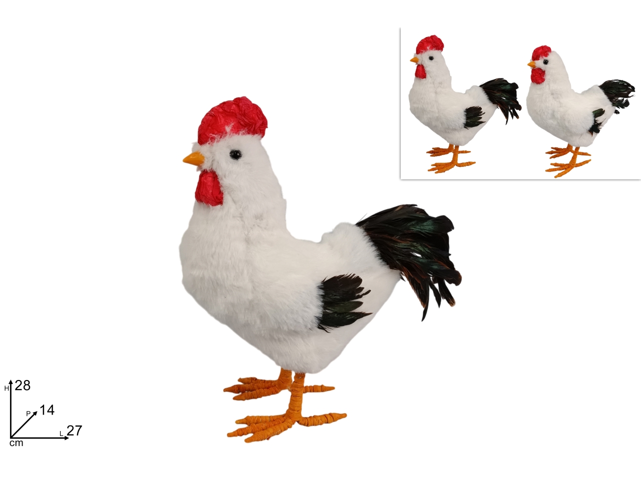 GALLINA PELLICCIA 28CM 2 ASSORTIMENTI XPA25000851 GALLINA PELLICCIA 28CM 2 ASSORTIMENTI XPA25000851